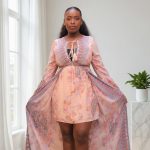 Elegant Floral Wrap Midi Dress – Ireland Collection